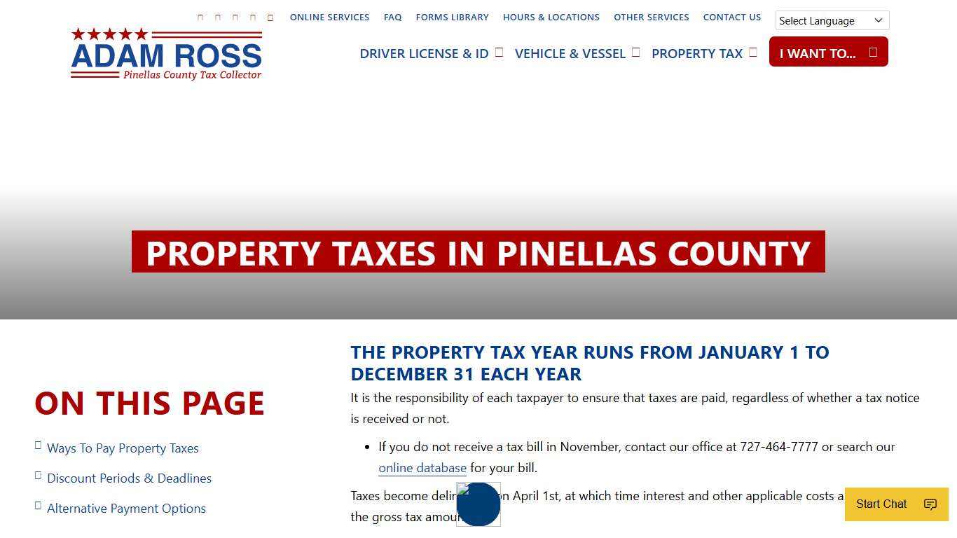 Property Taxes in Pinellas County - Pinellas County Tax Collector